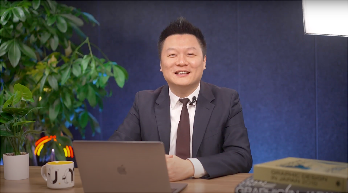 ＜登壇の様子｜Dongshuo Li＞