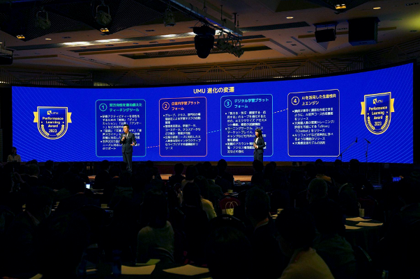＜UMU創業者、代表取締役兼CEO Dongshuo Li登壇の様子＞