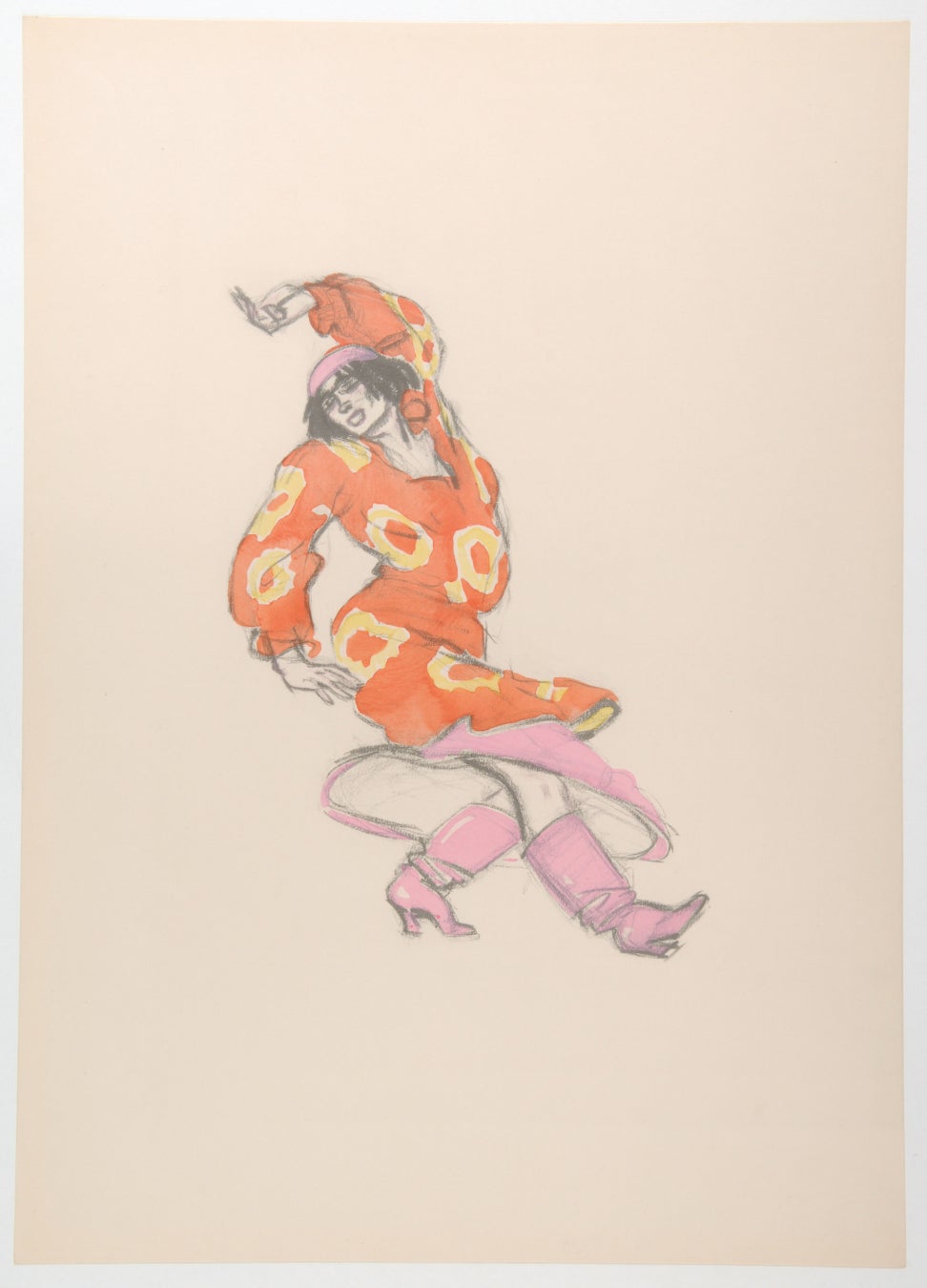 展示予定のコレクションより、ルートヴィヒ・カイナー画「ポロヴェッツ人の踊り」( 資料提供:兵庫県立芸術文化センター 薄井憲二バレエ・コレクション)