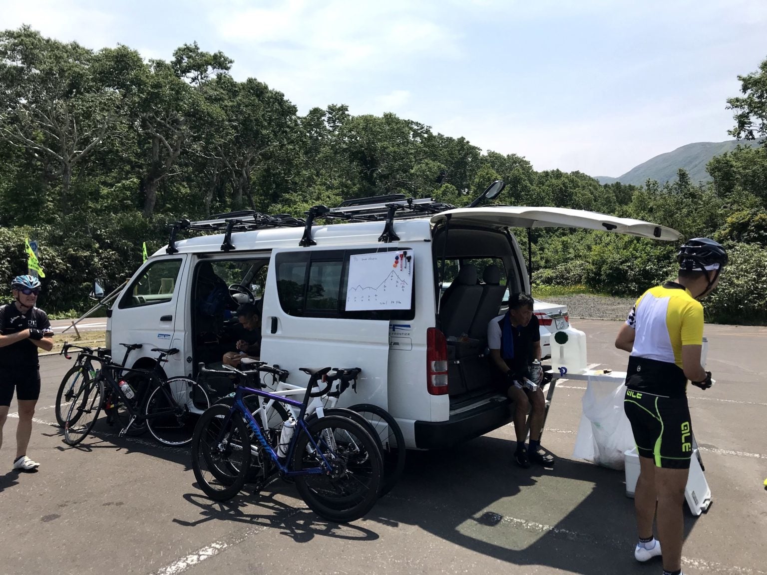 サポートカーの伴奏で安心