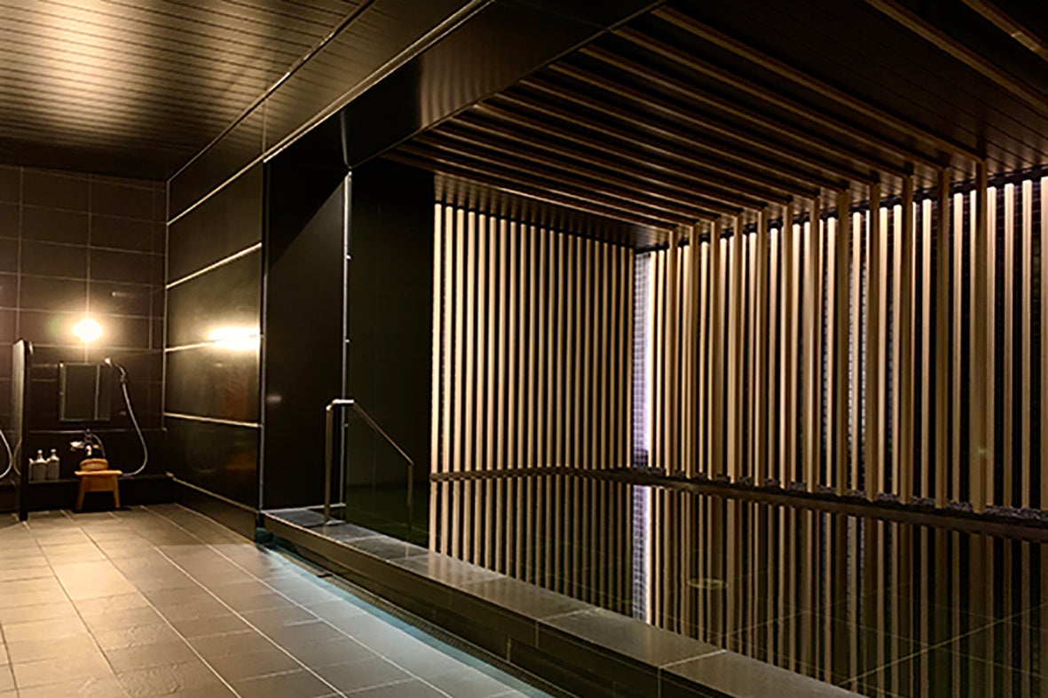 サイクリングの後に体を癒してくれる天然温泉