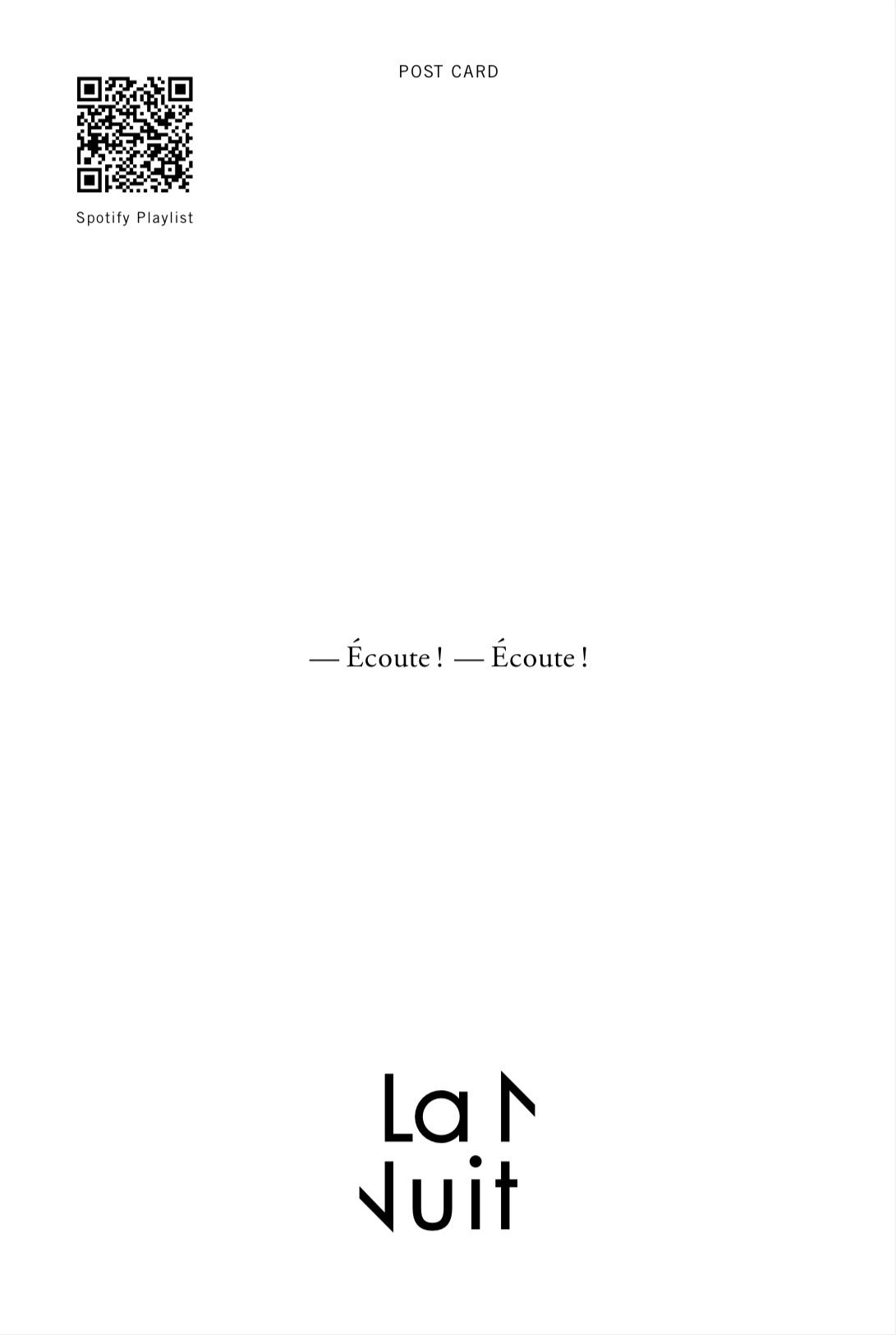 メッセージ欄の、—Écoute ! — Écoute !、はオンディーヌの一節、聞いて！聞いて！の意