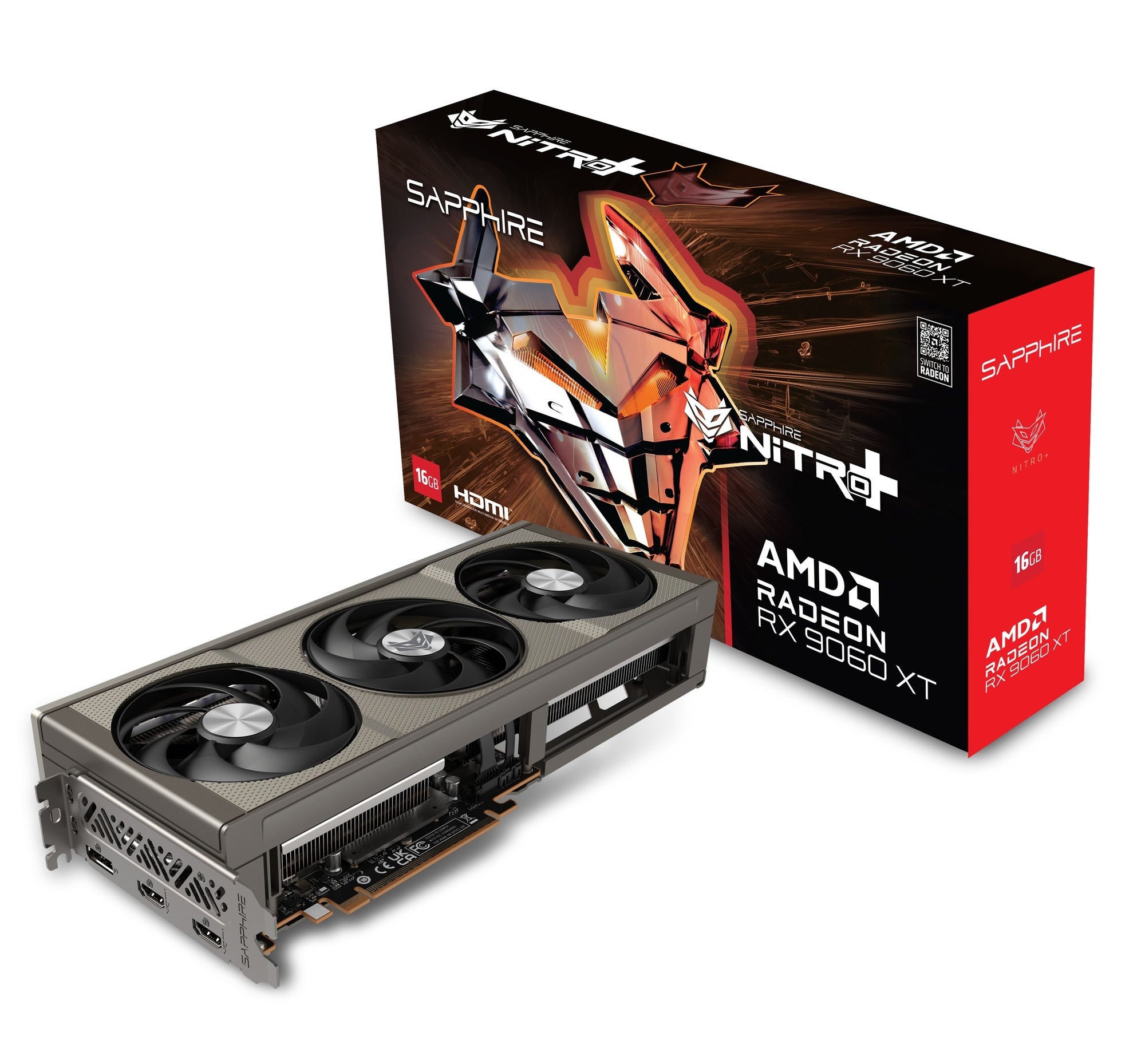 AMD RADEON™ RX 9060 XT グラフィックスを搭載するSAPPHIRE社製