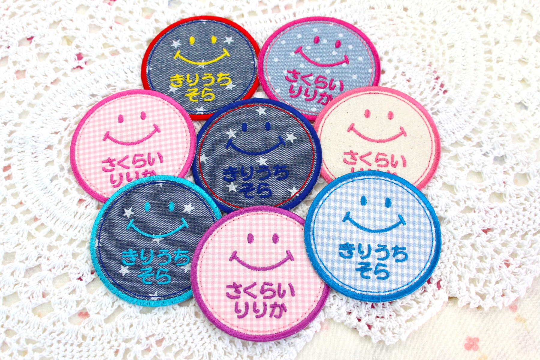 お名前ワッペン★くすみ系カラーマーク付きフルネーム★ お名前ワッペン☆くすみ系カラーマーク付きフルネーム☆ 楽天市場