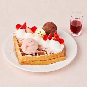 ブリュッセル ワッフル ～ストロベリー&ローズ