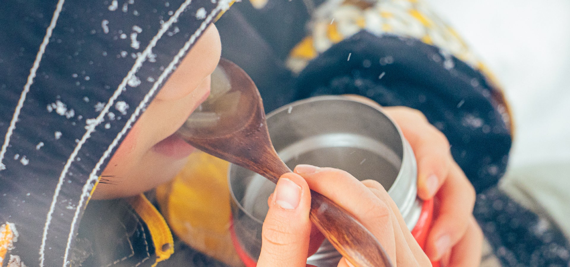 寒い中でいただくスープは格別！