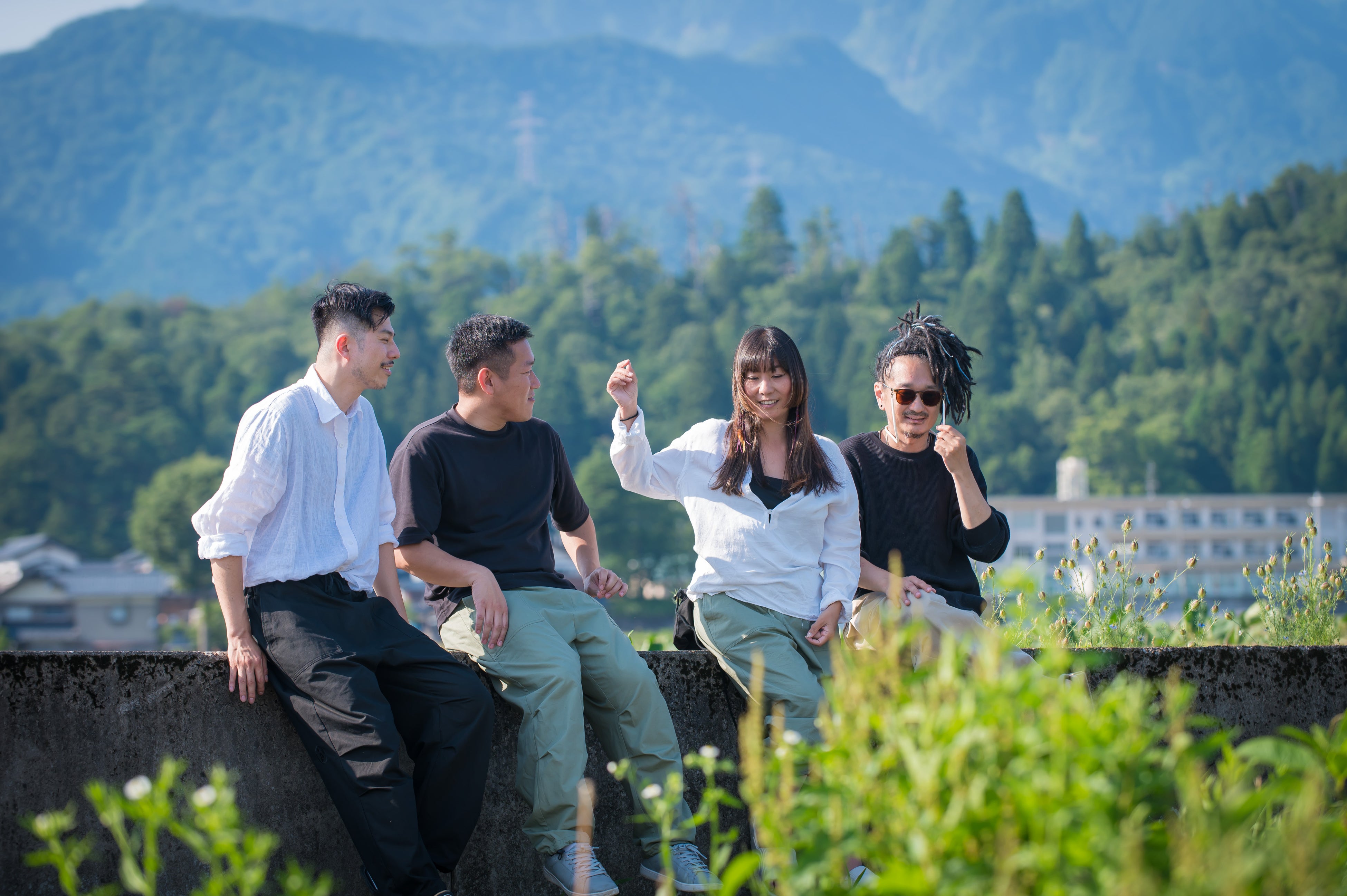 ものづくりのまち 勝山の魅力に引き寄せられ、結成されたチーム（左から：西垣、今井、山崎、橋島）