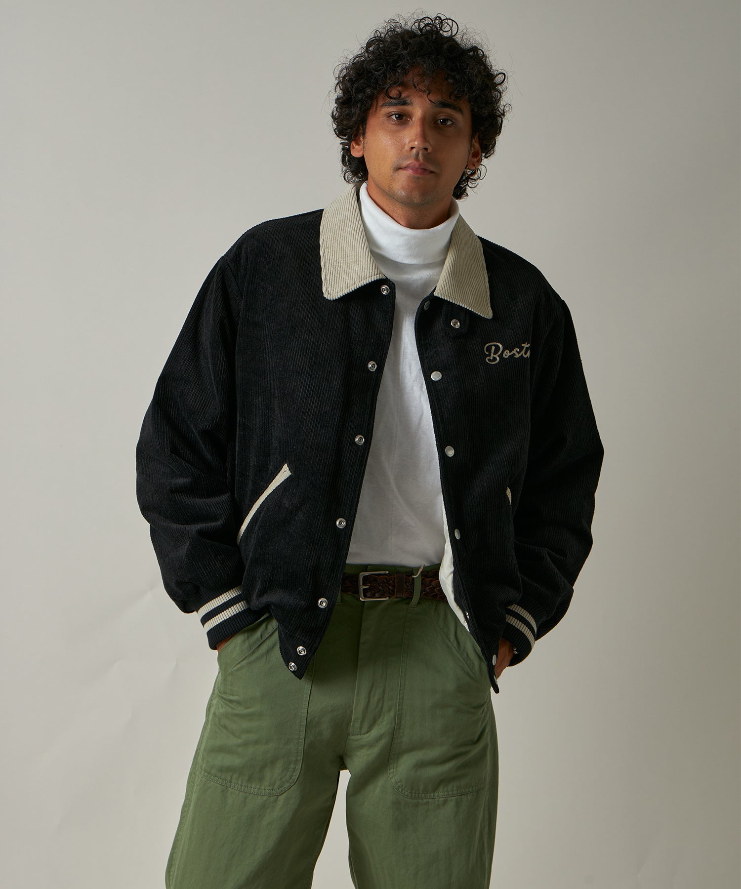 FIDELITY X SKOOKUM スタジャン ブラウン Lサイズ FIDELITY スタジャン 「FIDELITY X SKOOKUM」 AWARD JACKET