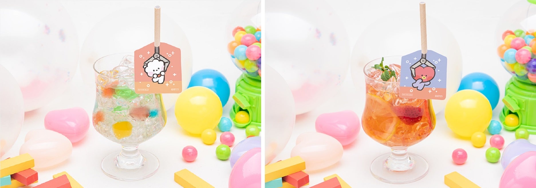 きらきらゼリースカッシュ、フルーツティー