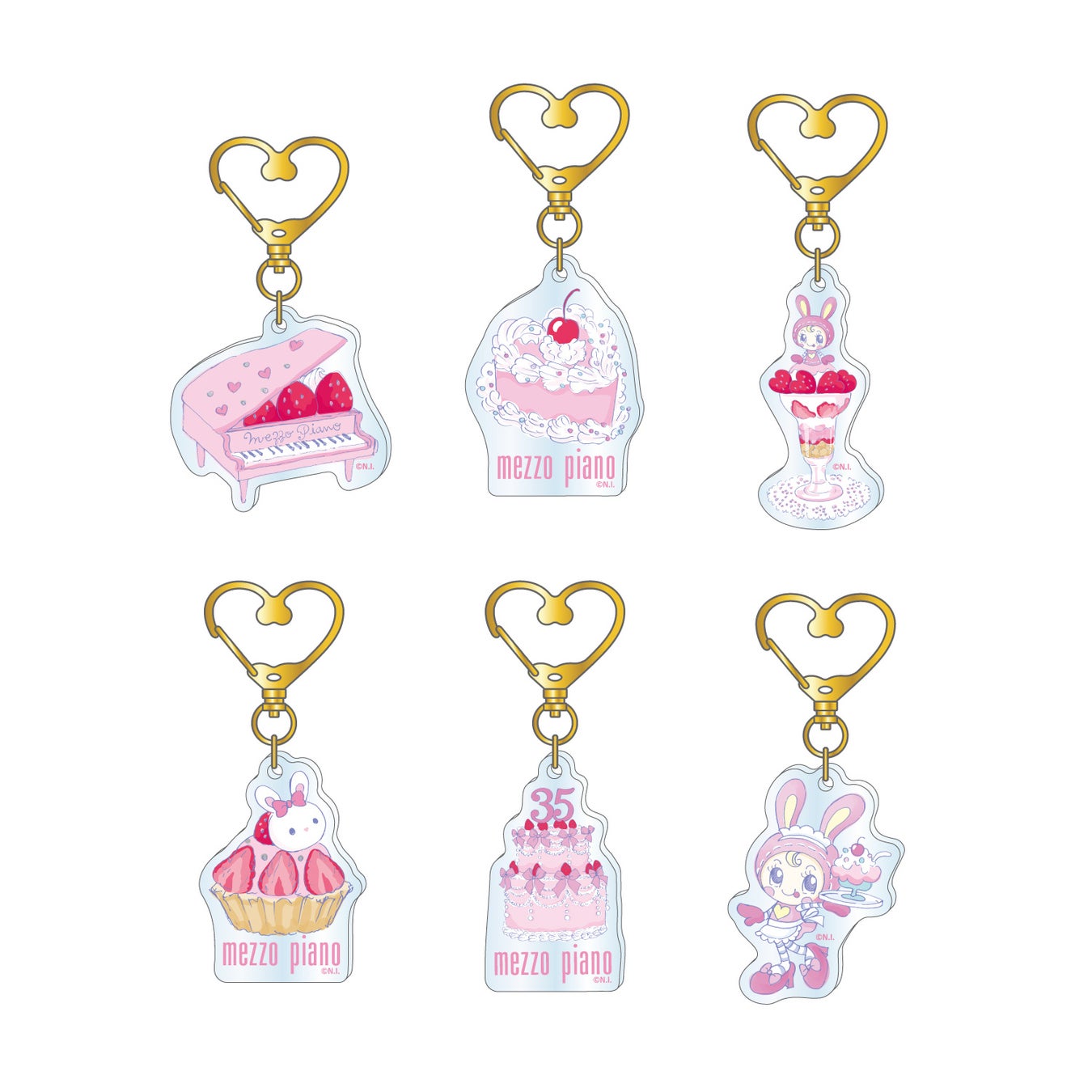 アクリルキーホルダー(ランダム6種)