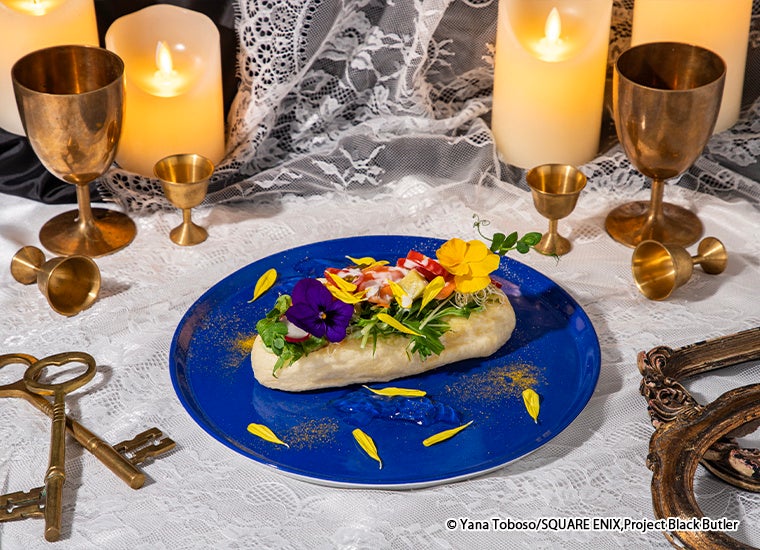 スモークサーモンサラダオープンサンド