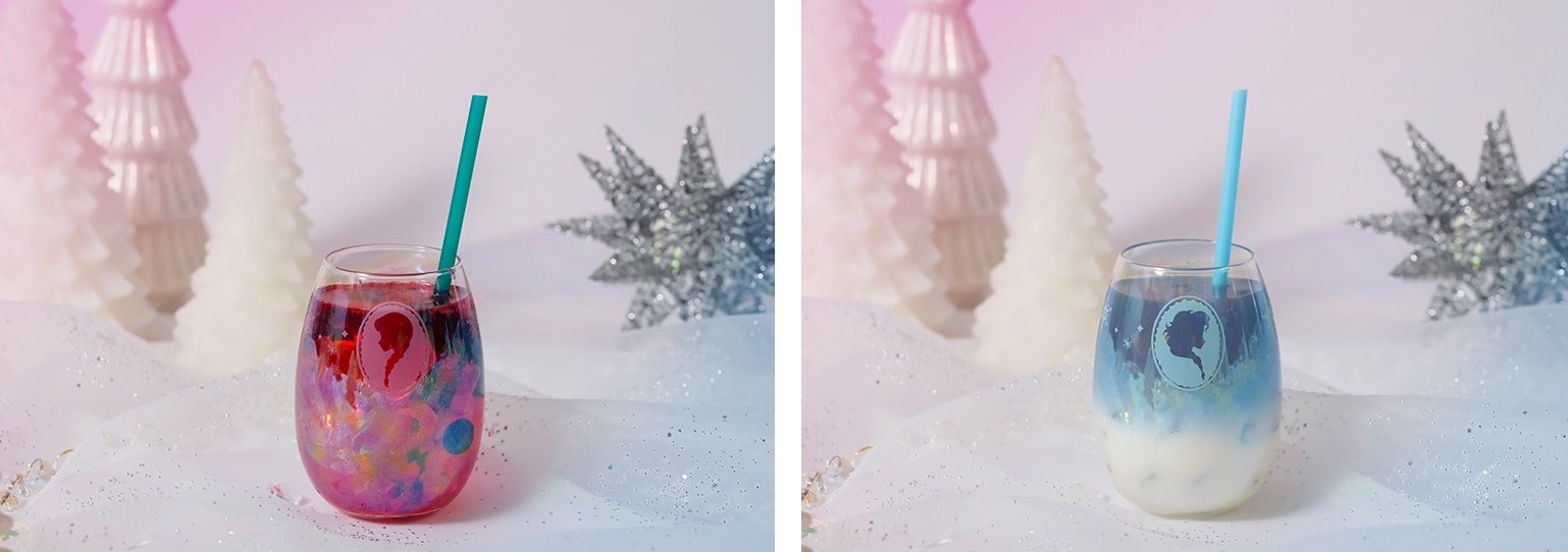 ＜アナ＞クランベリーサイダー、＜エルサ＞ミルクティー.