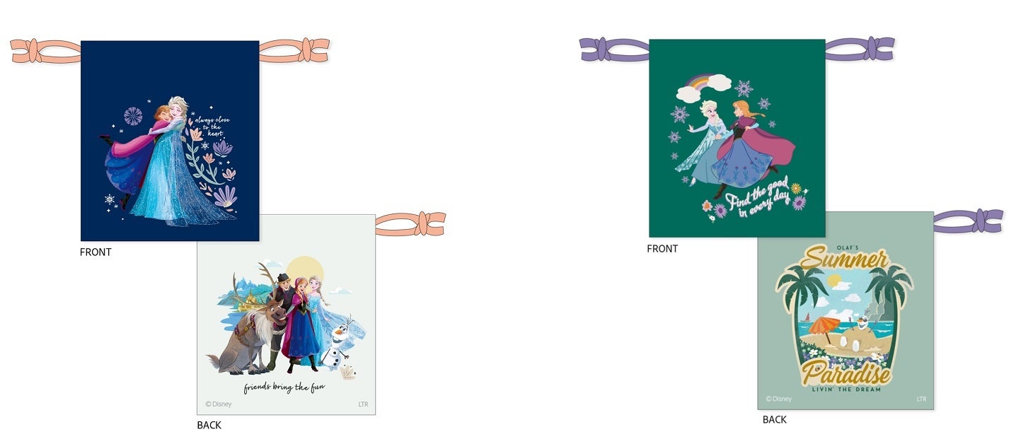 巾着（ネイビー）、巾着（グリーン）