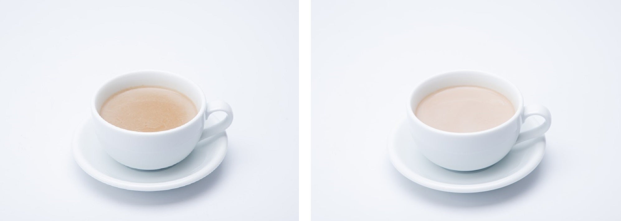 ホットカフェラテ、ホットミルクティー