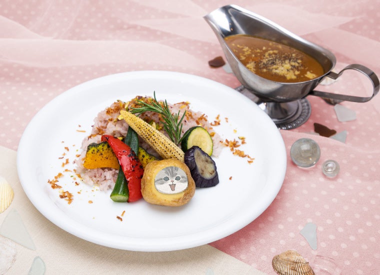 焼野菜にゃんこカレー.