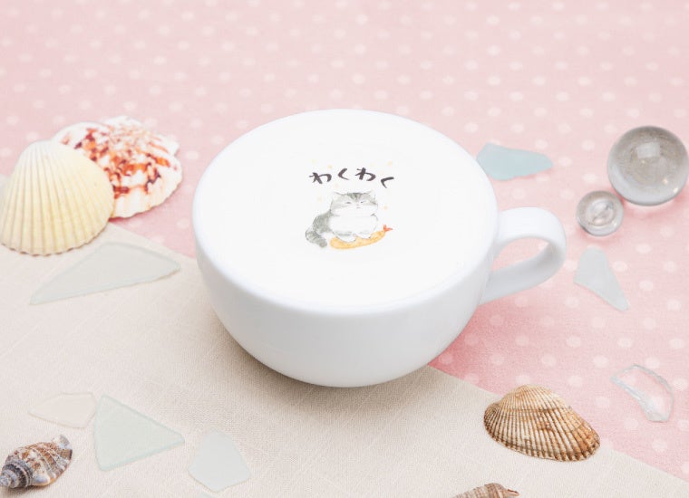 にゃんこカフェラテ、にゃんこミルクティー