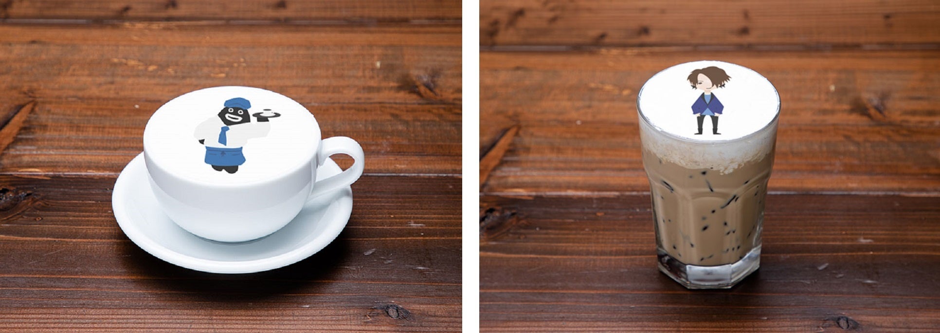 ホットカフェラテ、アイスカフェラテ