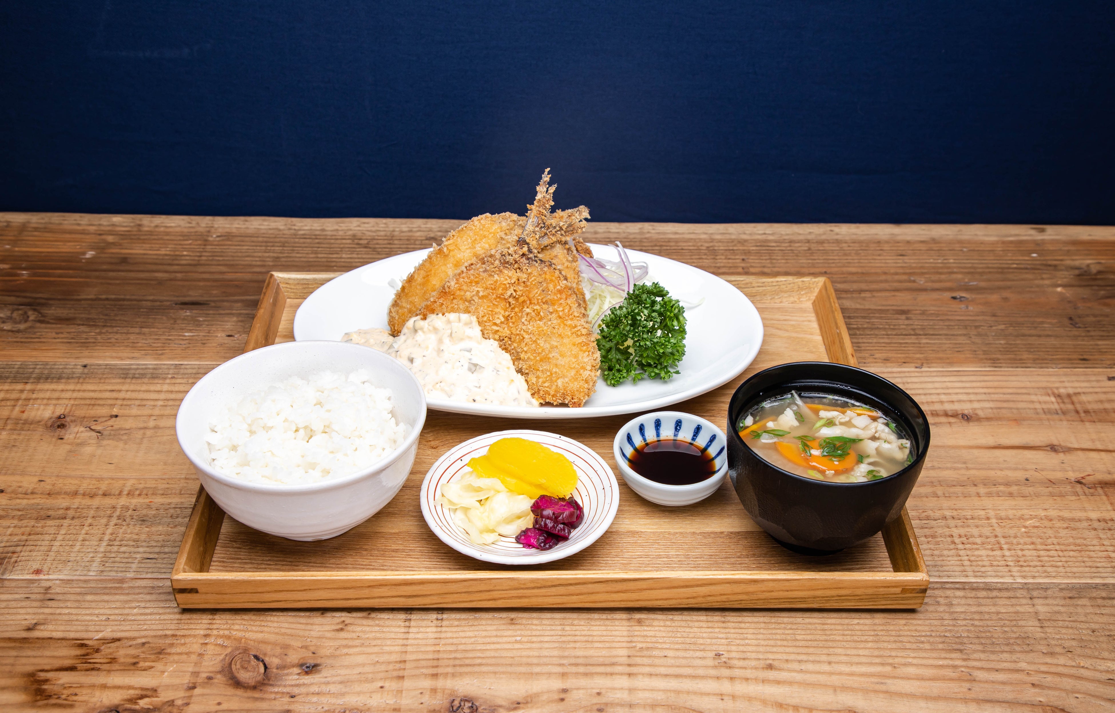 アジフライ定食