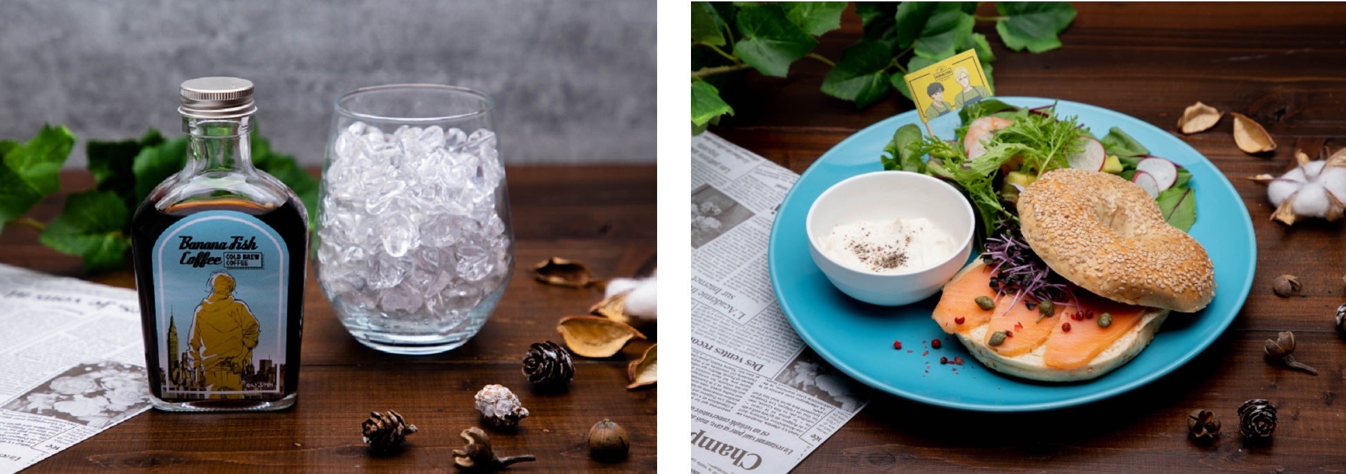 【復刻】コールドブリューコーヒー、【復刻】トーフディップベーグルwithエビアボカドサラダ