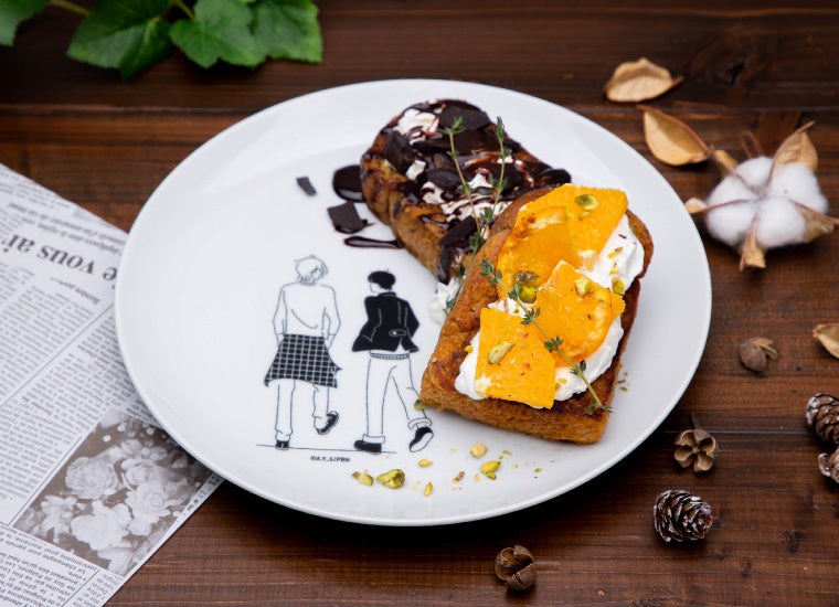 イエロー&ブラックフレンチトースト