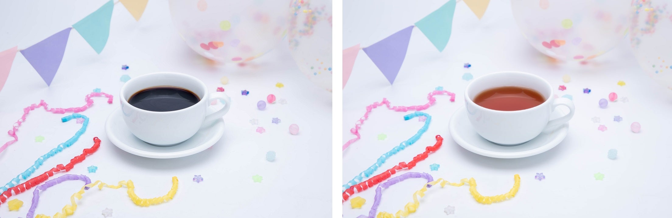 ホットコーヒー、ホットティー