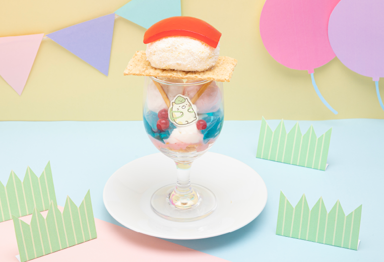 「たべもの王国のすしパラシュート」パフェ