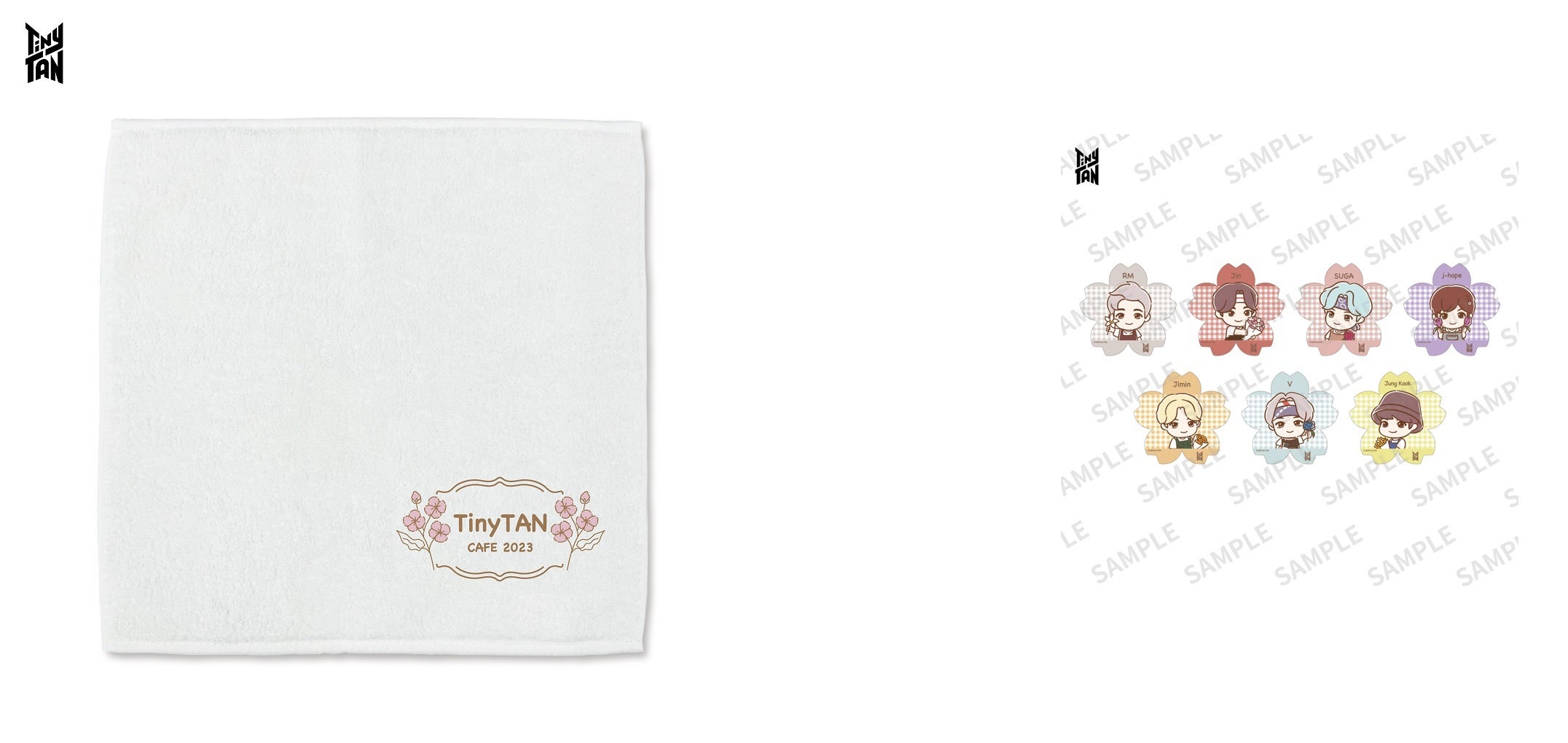 刺繍タオル、アクリルキーホルダー（全7種）