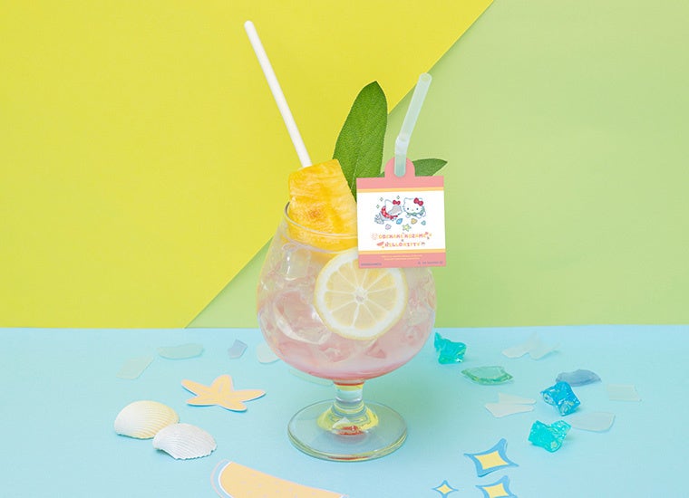 じゃんけんに勝ったらもう一本！パイン入りピンクソーダ