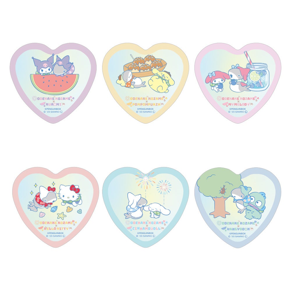 ハート型缶バッジ（ランダム6種）