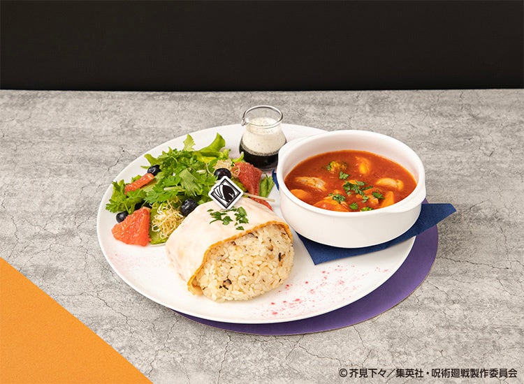 【天内理子／黒井美里】クリームライス＆チキントマト煮プレート