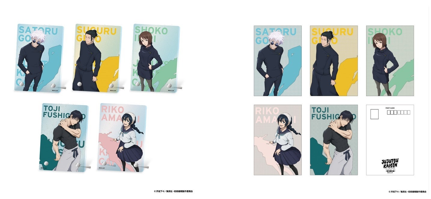 アクリルボード(全5種)、ポストカードセット(5枚入り)