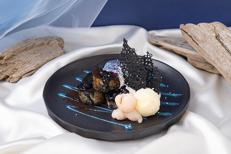 ブルーベリーフレンチトースト〜 バニラアイス添え 〜