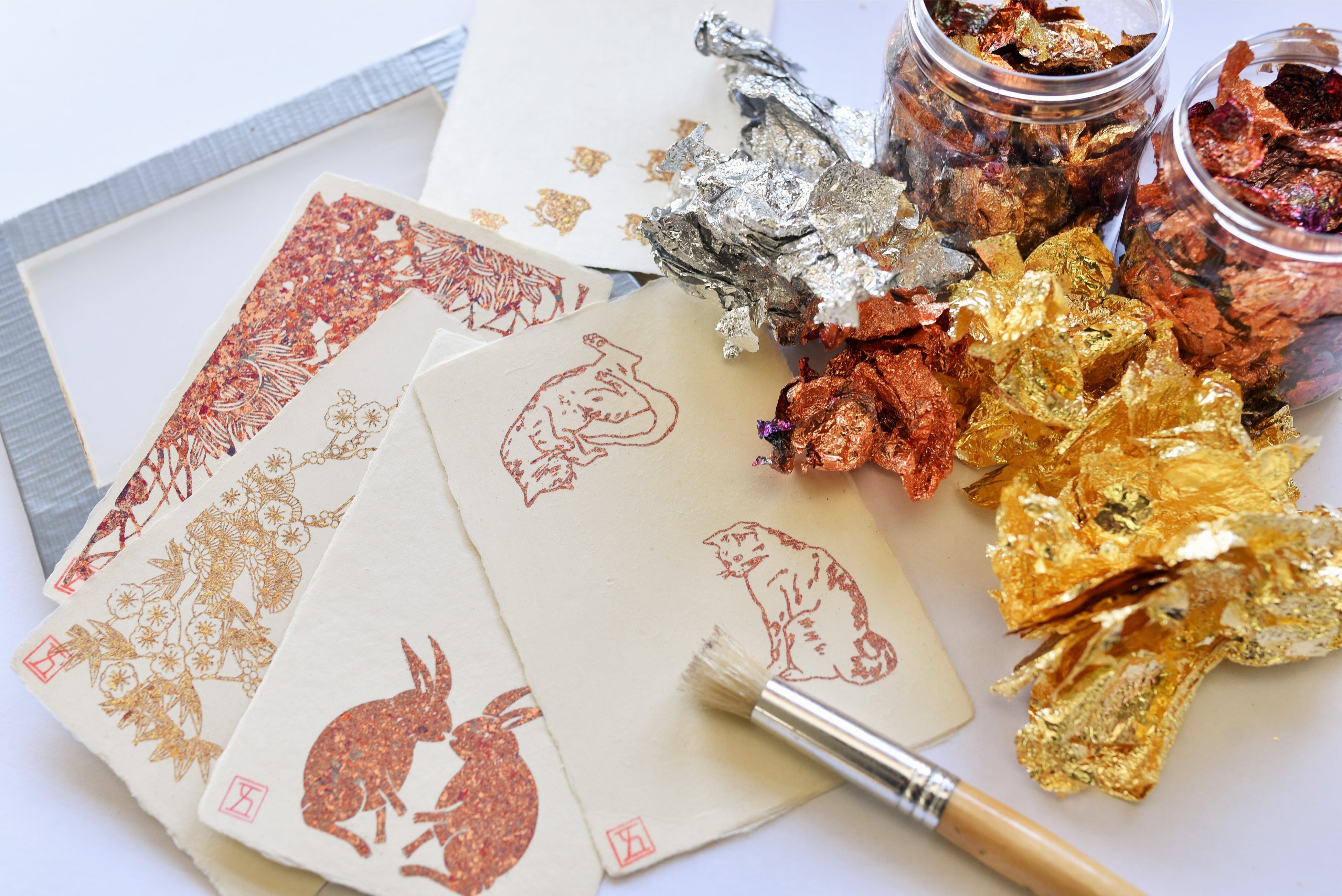 「大洲和紙」ギルディング(金箔)和紙