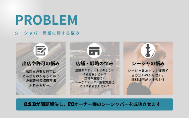 シーシャバー開業の課題
