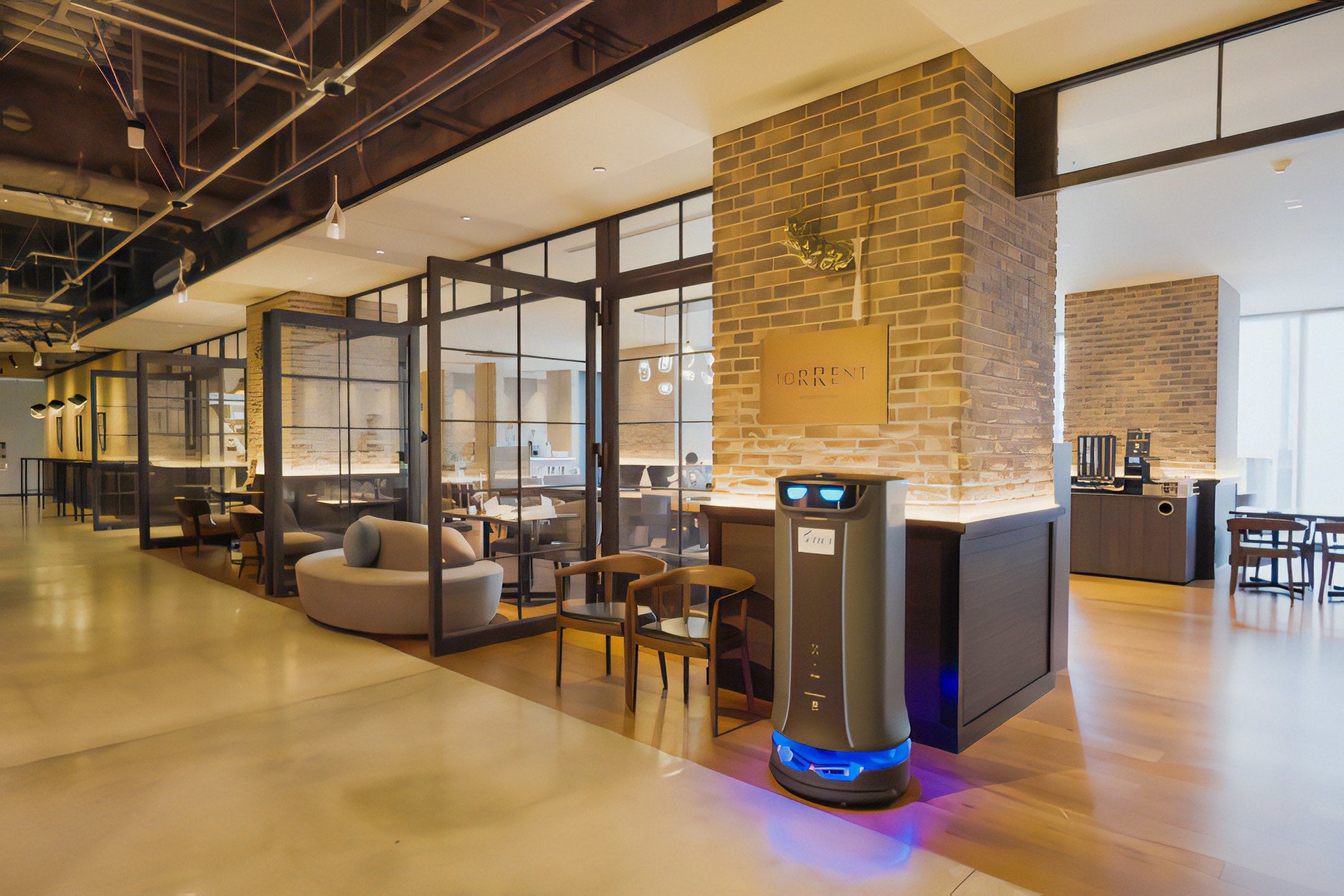 หุ่นยนต์เก็บถาดอาหาร HolaBot by ozone360robotics