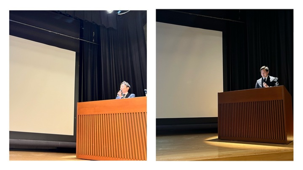 実証事業の成果を発表するゼロボード営業本部長の小野泰司（左）と本事業担当の大神田佳希（右）