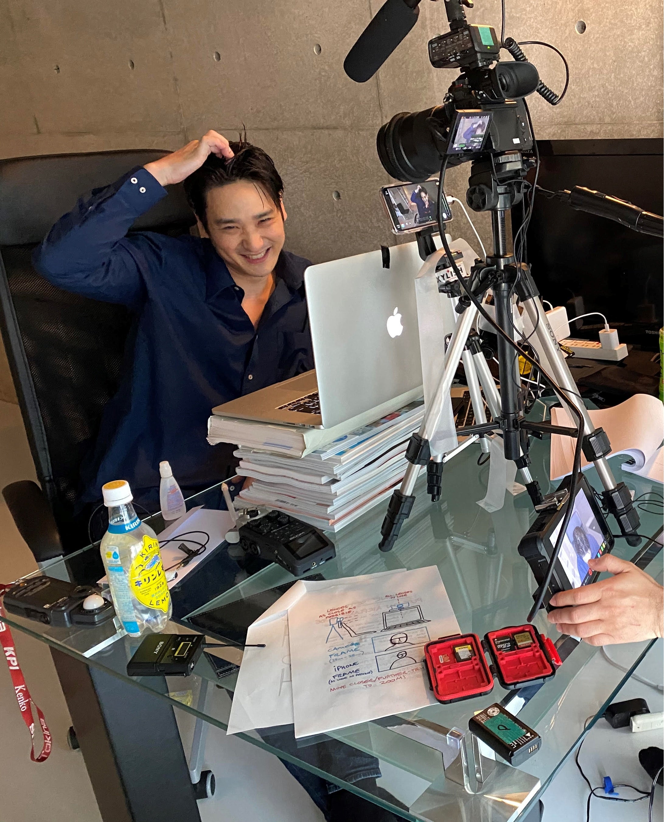 日本チーム撮影風景