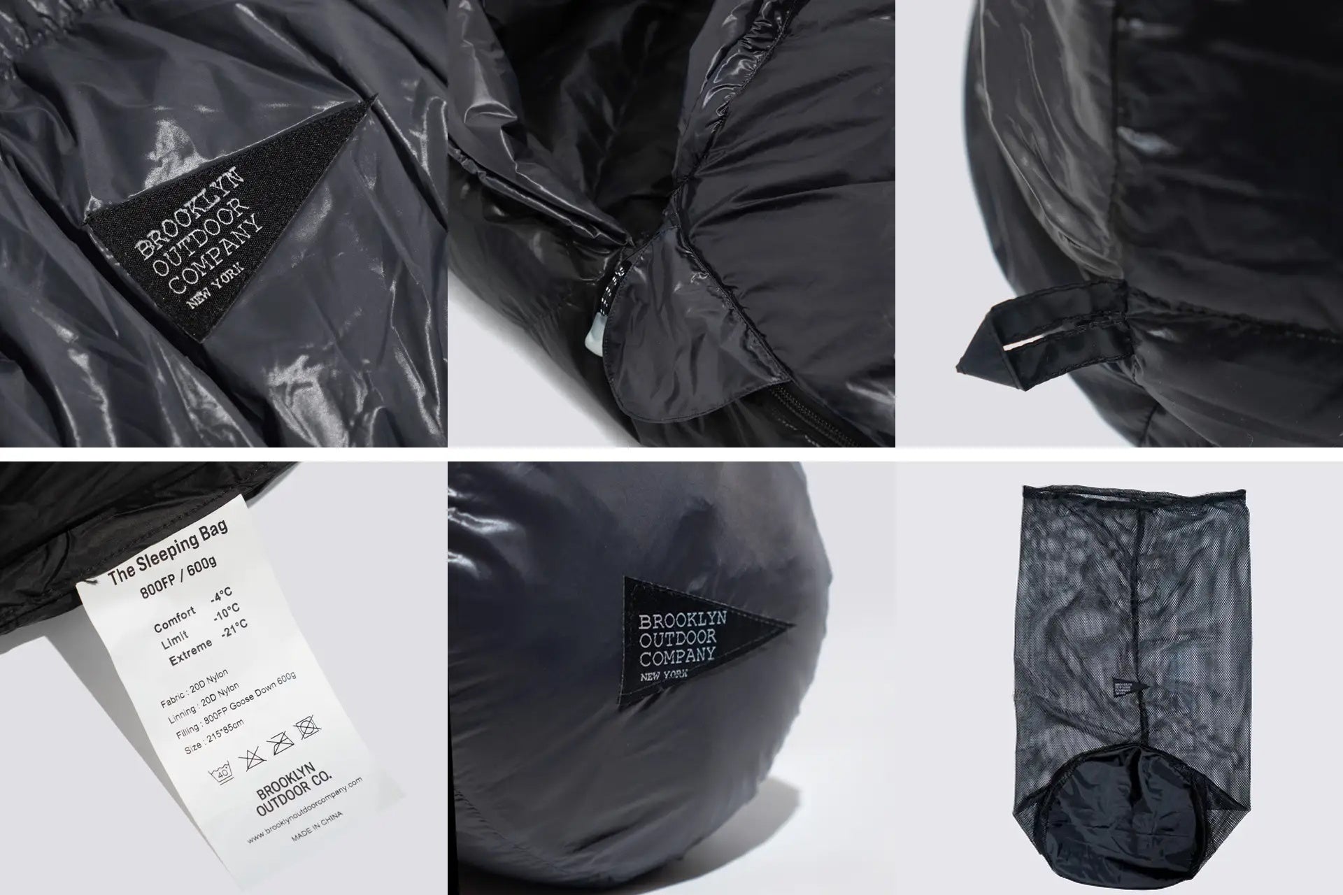 美品】BOCダウンシュラフ 600g ダークグレー