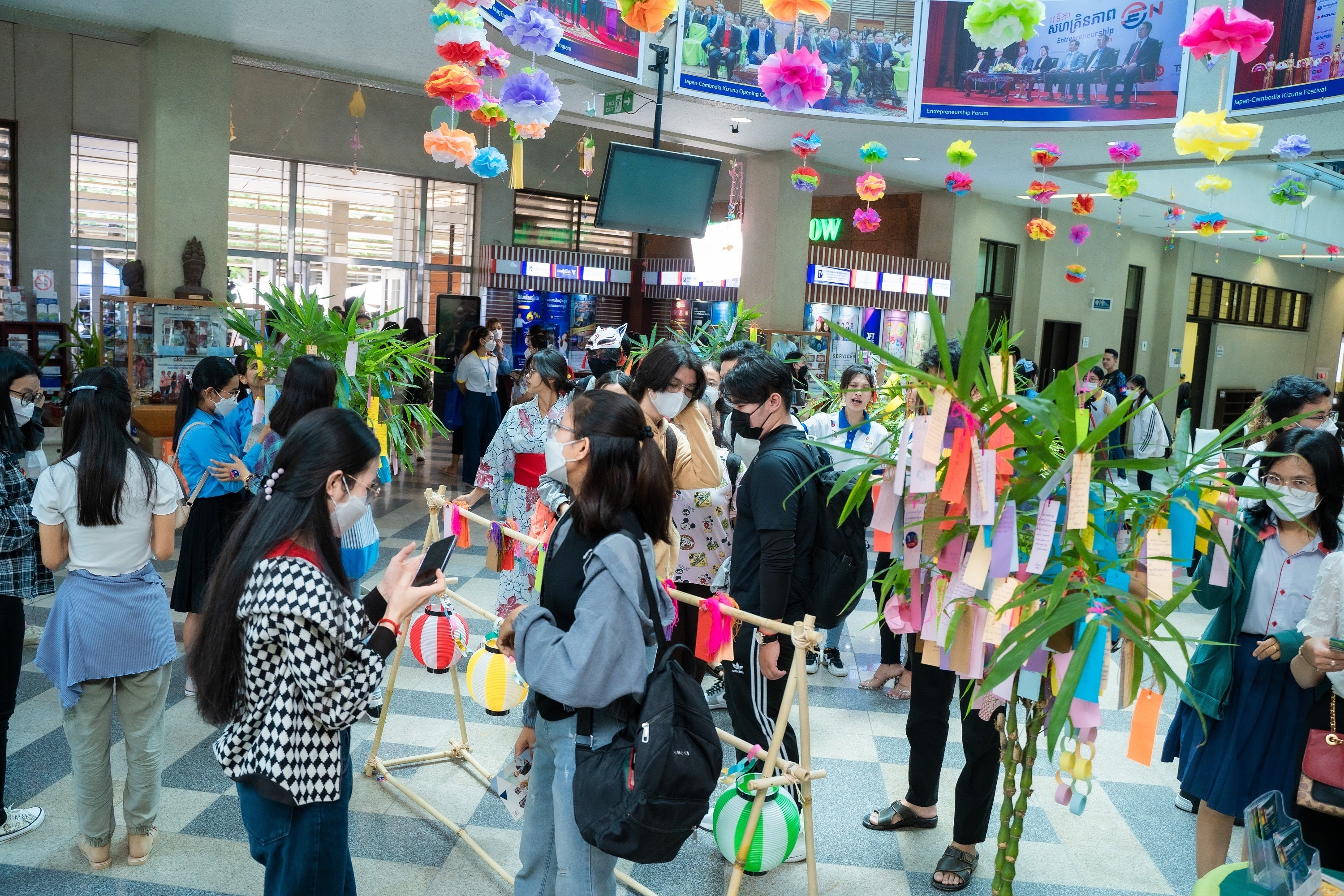 日本大使館等と開催した七夕フェスティバル（2022年7月）