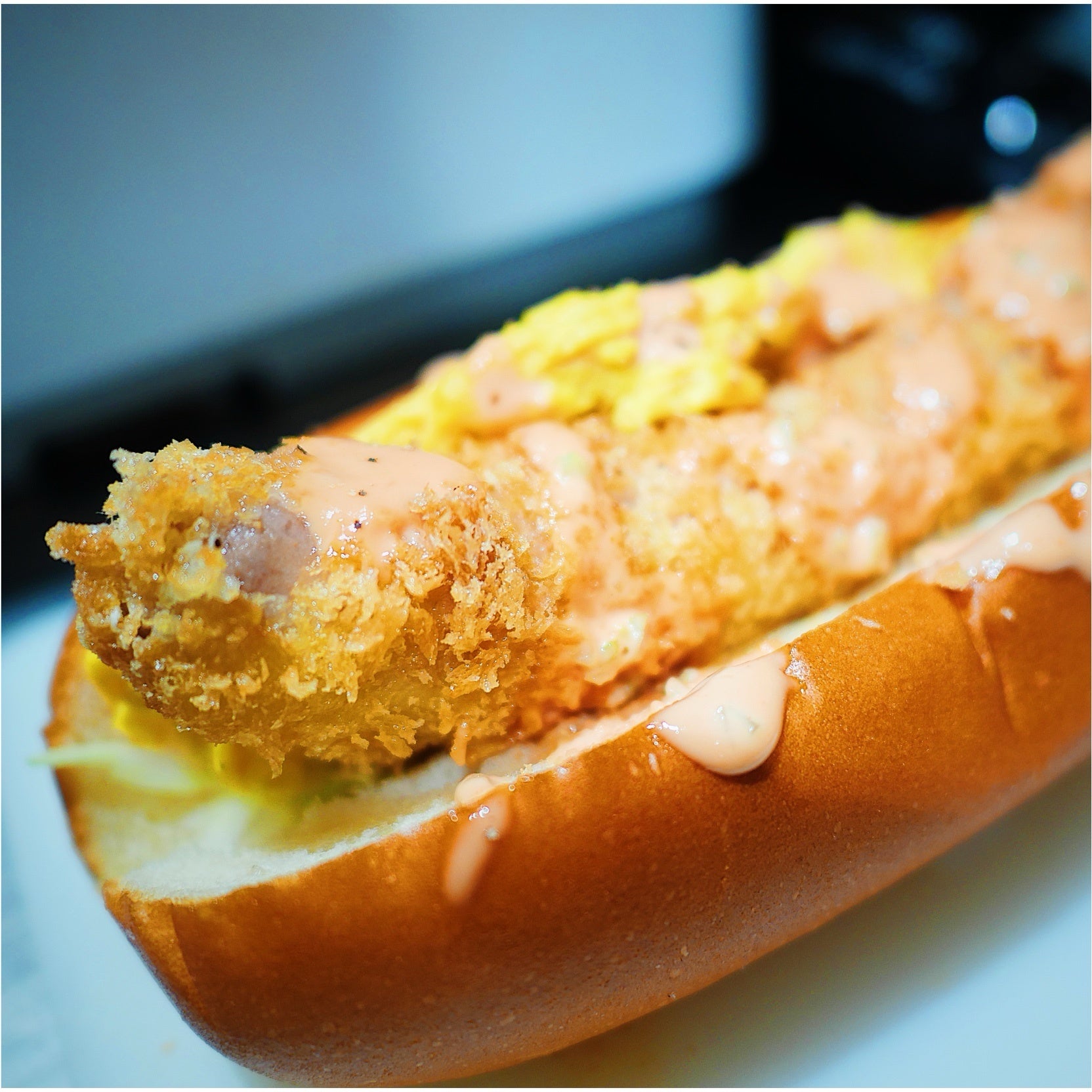 【つかんと×SHOGUNEATER】揚げソーセージドッグ