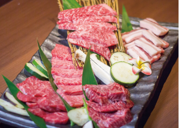 ▲火神人気の宮古牛とアグー豚　