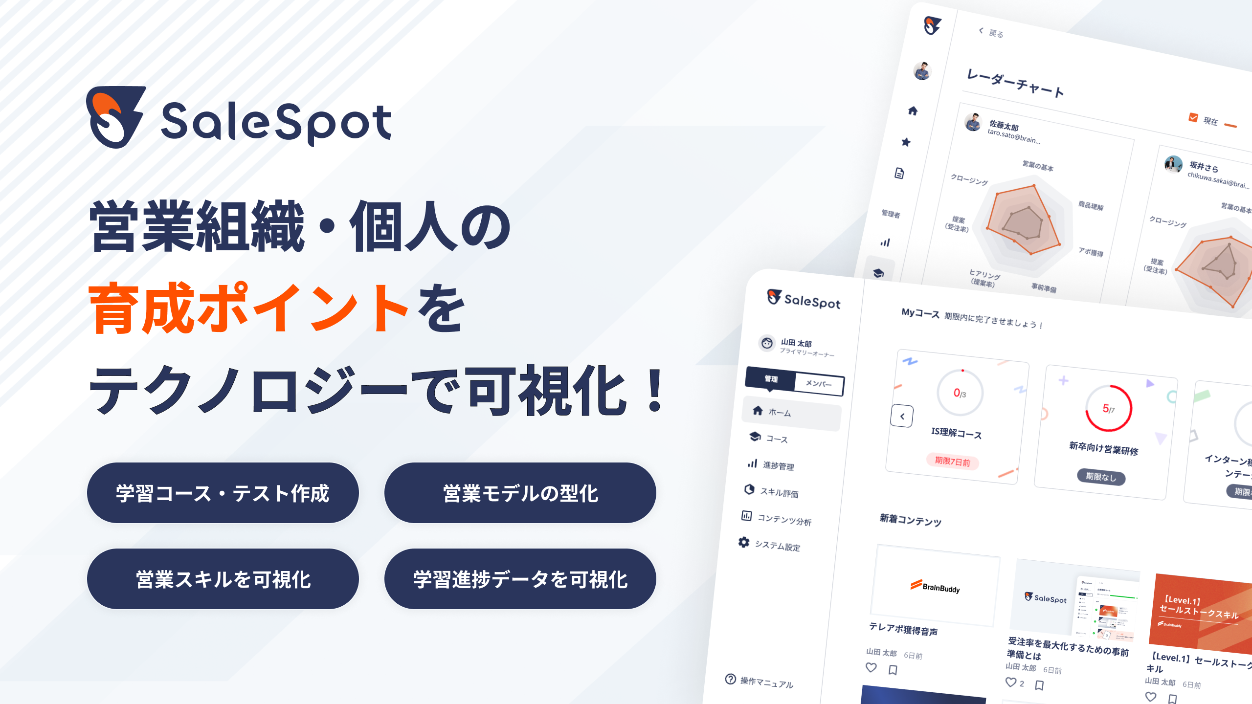 営業育成DXツール「SaleSpot」本日よりサービス提供開始 | 株式会社