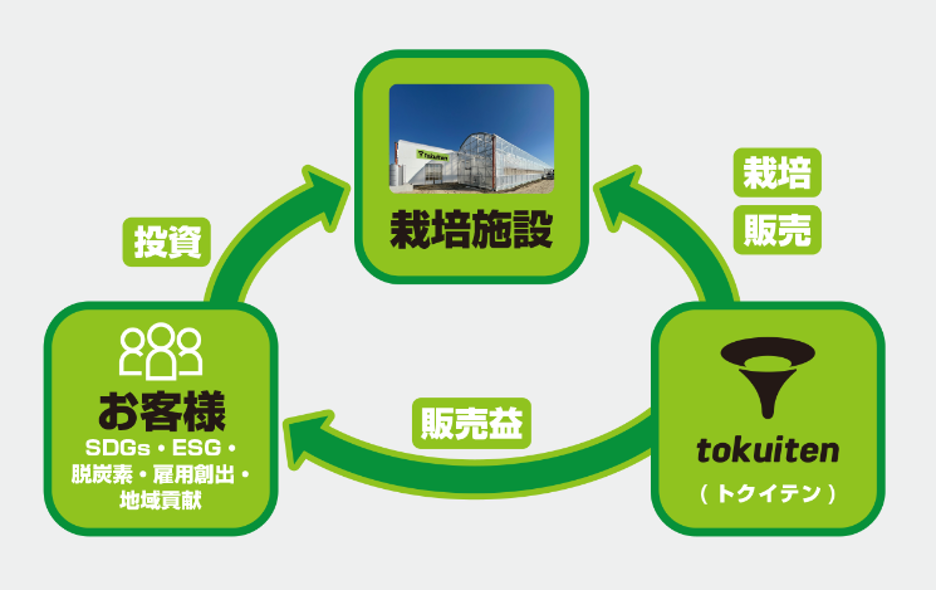 パートナー農場の各社役割のイメージ