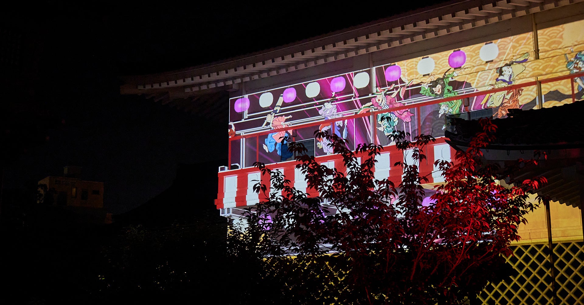 歌川広重が描いた盆踊りの浮世絵をサンプリングし、DJ KOOプロデュースのスペシャル企画『ODORI MO-DE（オドリモウデ）』を表現