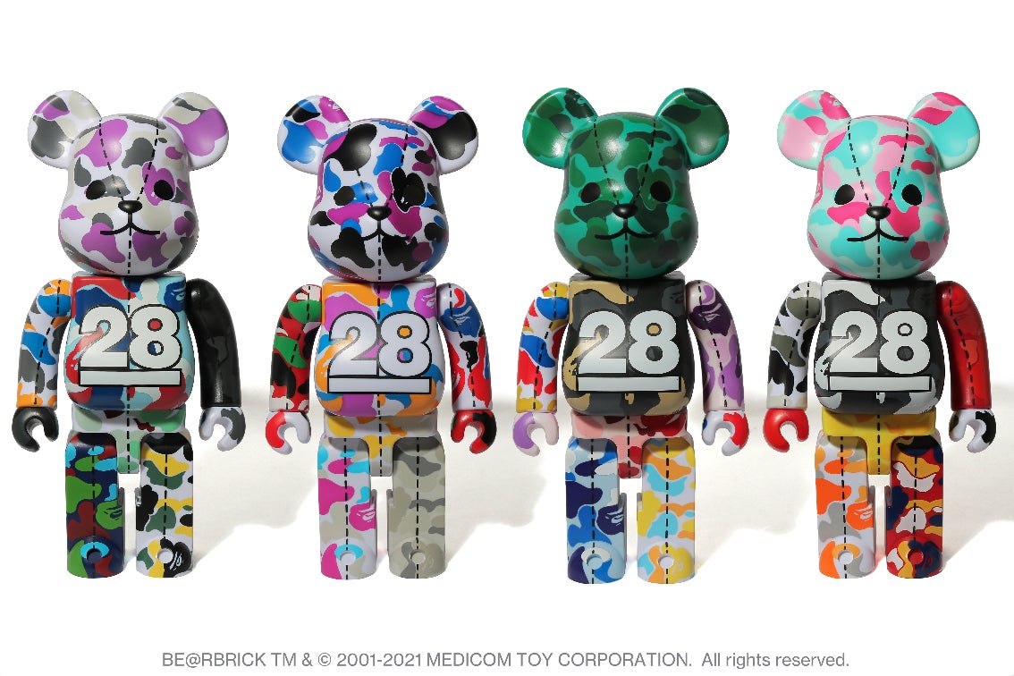 A BATHING APE® 28th ANNIVERSARY BE@RBRICK 400% / 1000%｜株式会社