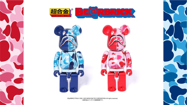 超合金 BE@RBRICK BAPE® ABC CAMO SHARK PINK / BLUE | 株式会社 超合金 BE@RBRICK BAPE® ABC CAMO SHARK PINK / BLUE | 株式会社