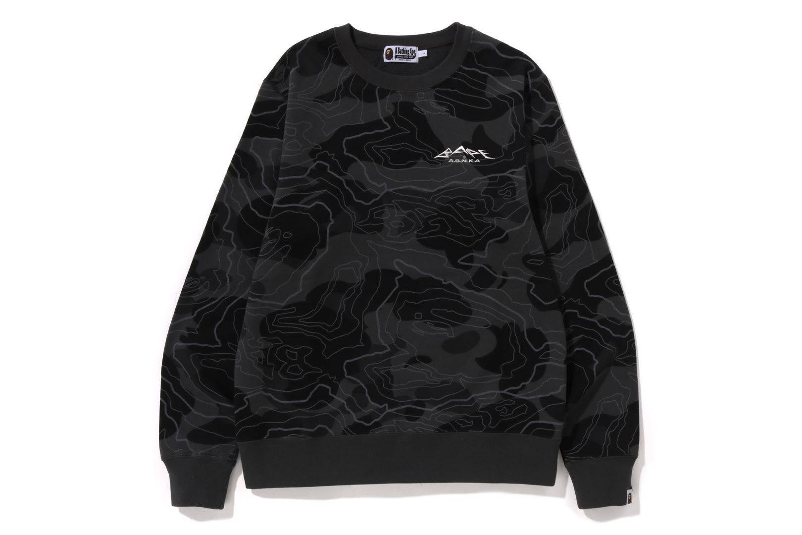 A BATHING APE フーディー Layered Line Full Zip◯関送無料◯ LAYERED LINE CAMO SHARK FULL ZIP HOODIE M（パーカー）｜A