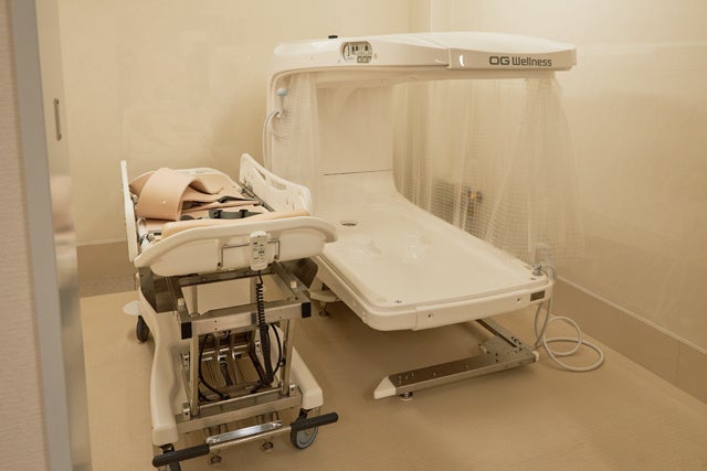 ▲当社初となるミスト浴槽