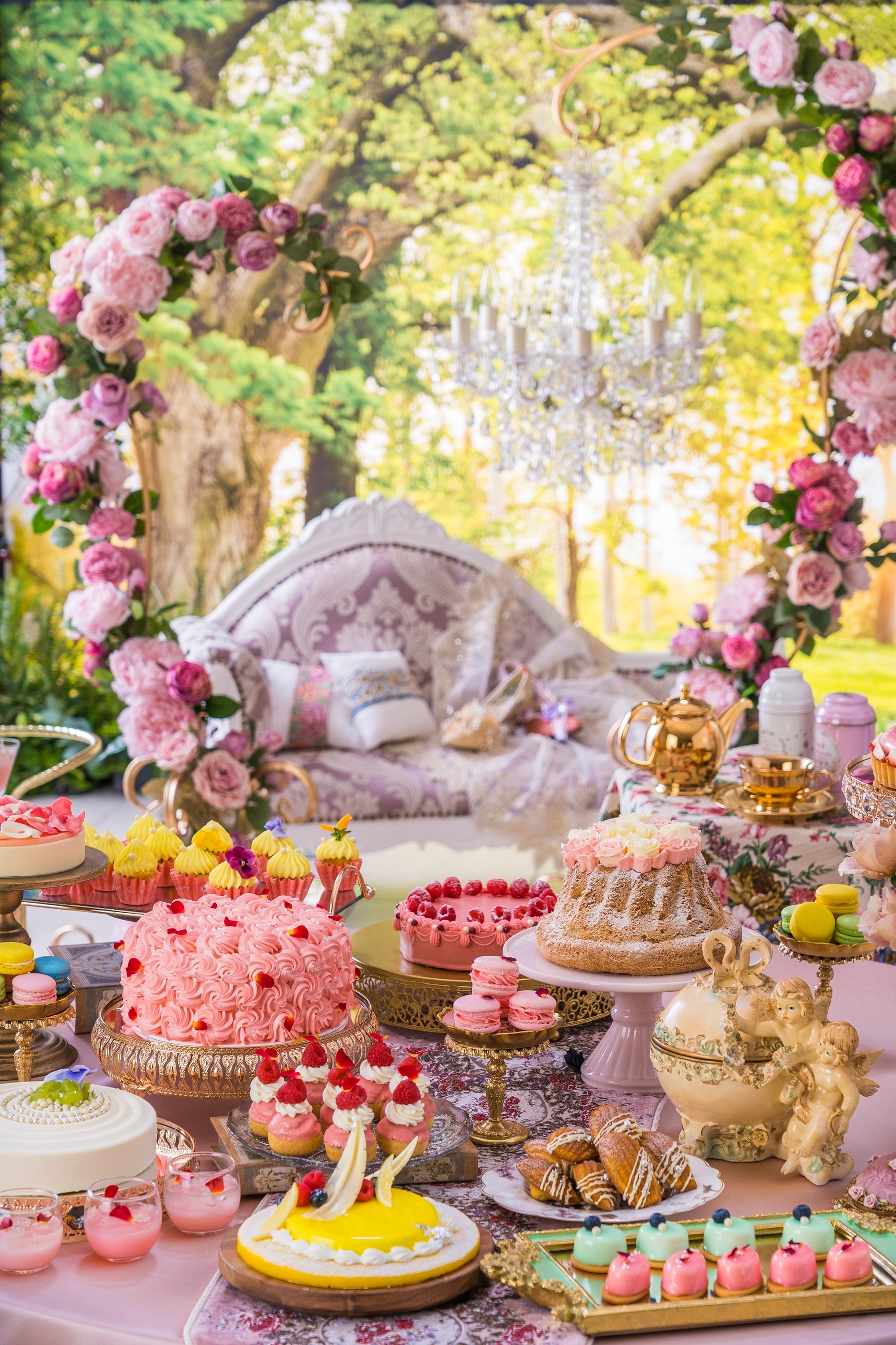 マリー・アントワネットのプライベートサロンをイメージした空間