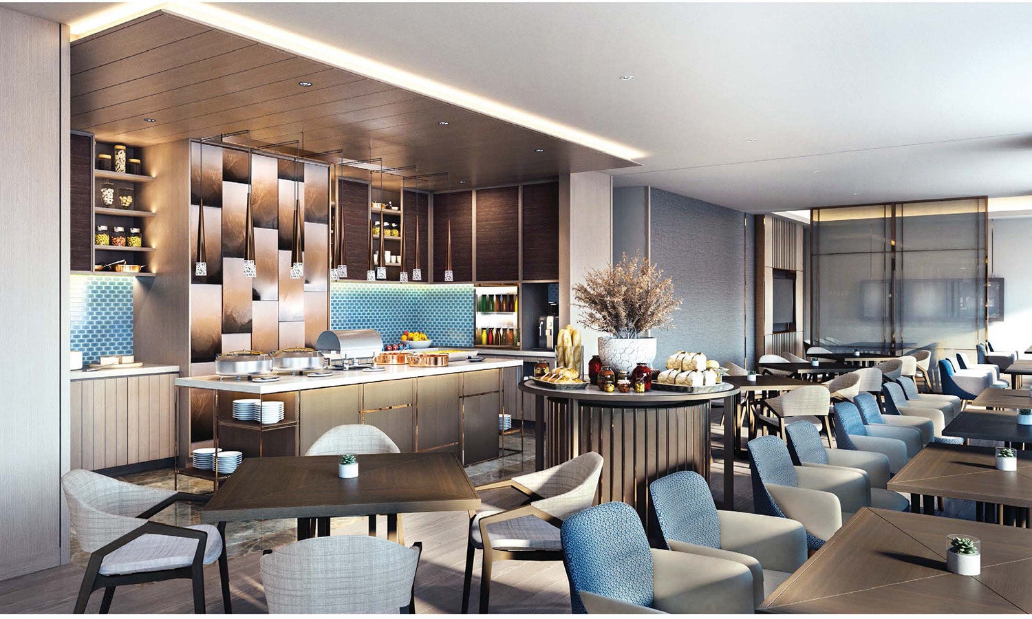 エグゼクティブラウンジ（22階）ダイニングエリア　　